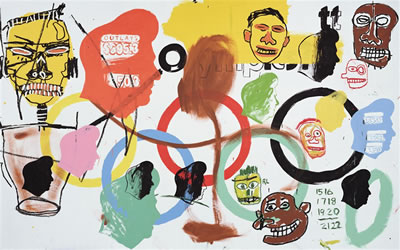 Andy Warhol & Jean-Michel Basquiat : Olympics, 1984