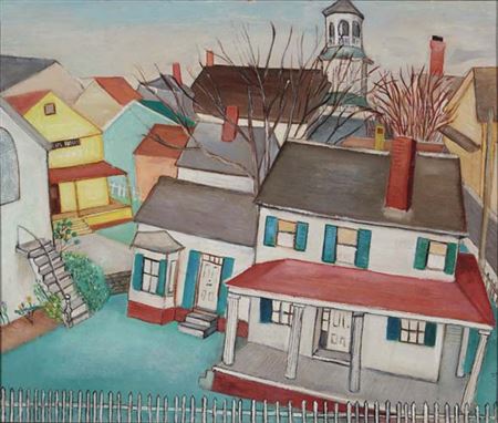 Mary Hackett : View from Freeman Street, c.1974