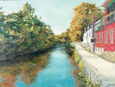 Michael Trovato : Along the Canal, Lambertville, NJ