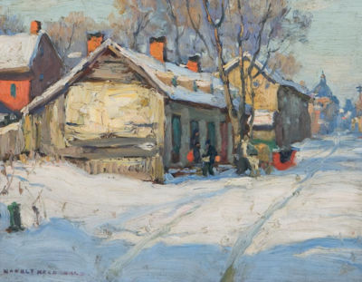 Manly Edward MacDonald : WINTER IN THE VILLAGE