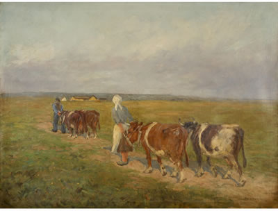 Axel Hansen : Leading cattle