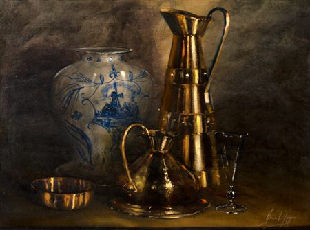 Denzil Herring : Still life with copper