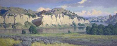 Charles Fritz : Morning Light on the White Cliffs of the Missouri