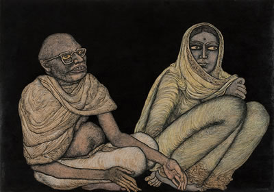 Jogen Chowdhury : Couple I - Man and Woman