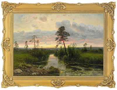 Semyon Feodorovich Feodorov : Evening landscape