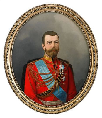 Nikolai Gustavovich Schilder : Portrait of Emperor Nicholas II