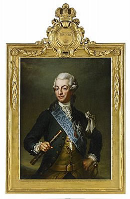 Jakob Bjork : Porträtt av kung Gustav III (1746-1792)