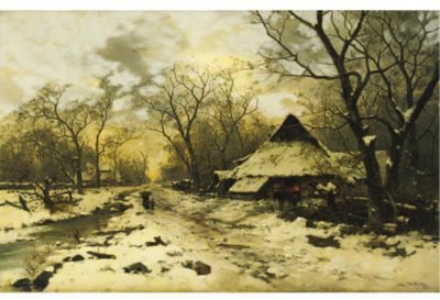 Carl Schultze : THE END OF A WINTER'S DAY