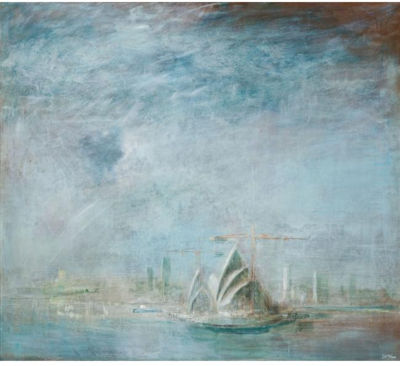 Sir William Dobell : OPERA HOUSE, SYDNEY HARBOUR