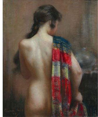 Janet Agnes Cumbrae-Stewart : NUDE WITH SHAWL