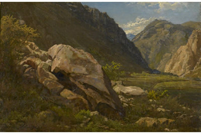 Louis Schultze : Landscape, Sierra Nevada, California