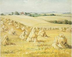 Evylena Nunn (E Nunn) Miller : Harvest Time in Kansas