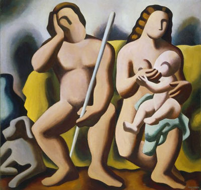 Emil Bisttram : The Family, 1932