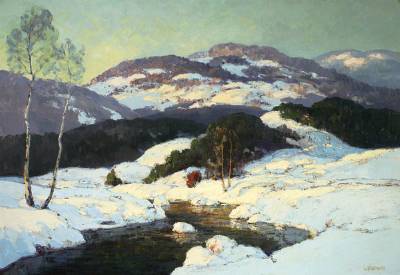 Walter Koeniger : Mountain Landscape, Winter