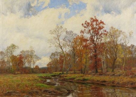 William Merritt Post : Autumn Landscape