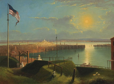 Edmund C Coates : Boston From the Dorchester Heights