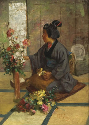 J Charles Arter : Arranging Flowers