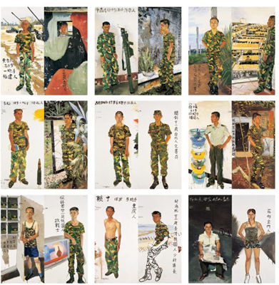 Xiaodong Liu : BATTLEFIELD REALISM: THE EIGHTEEN ARHATS (SET OF EIGHTEEN)