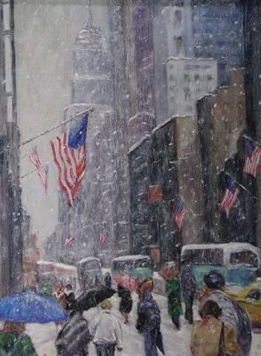 Marilyn Guerinot : Fifth Avenue Snow Fall