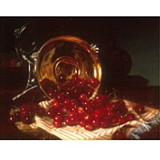 Robert Spear Dunning : Cherries/A Still Life with Self Portrait