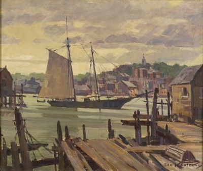 Ted Kautzky : Schooner at Gloucester