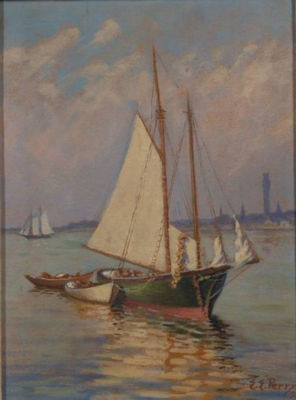 Ernest Elwood Perry : Schooners off Provincetown