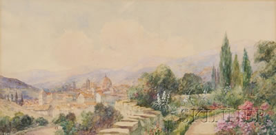 Leyton Forbes : Hilltop View, Probably Florence