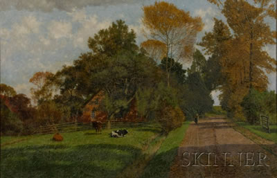 Dietrich Rusch : Summer Along the Pasture Lane