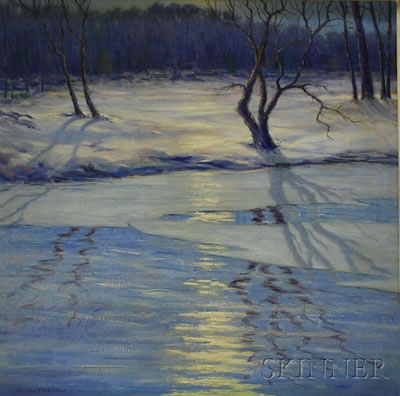 Carroll Leja Nichols : Stream in Winter