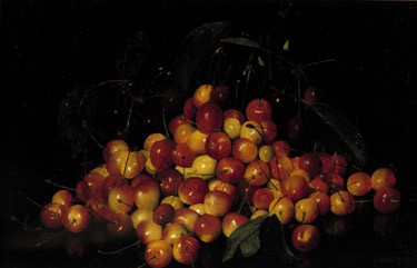 Joseph Decker : Still Life with Sour Cherries