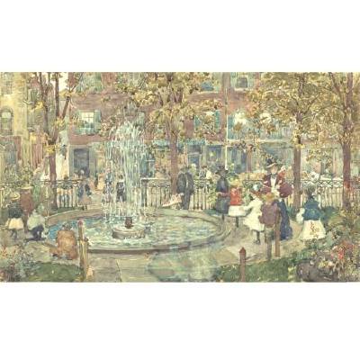 Maurice Brazil Prendergast : The Fountain, Boston