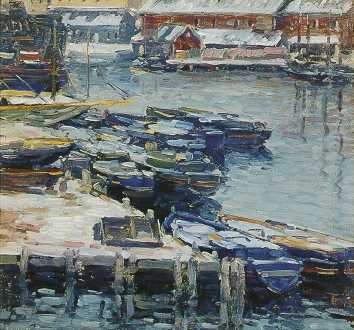 Charles Kaelin : Docks in Winter