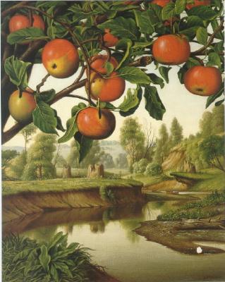 Levi Wells Prentice : Landscape With Apple Tree