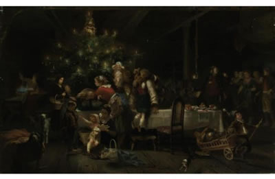 Anton Heinrich Dieffenbach : A CHRISTMAS PARTY