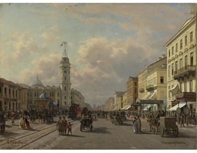 Petr Petrovich Vereschagin : NEVSKY PROSPECT, ST. PETERSBURG