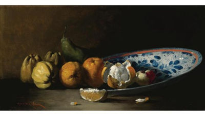 Germain Theodore Ribot : NATURE MORTE AUX FRUITS