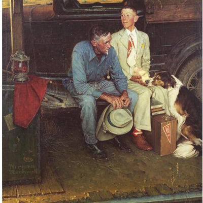 Norman Rockwell : Breaking Home Ties