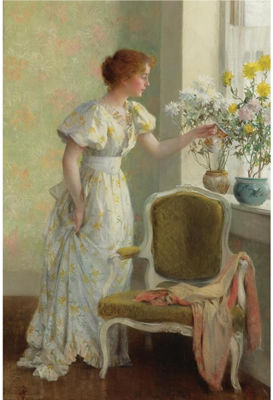 Francis Coates Jones : Flowers in the Window