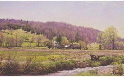 Peter Poskas : Bauch Farm from Johnson's Cornfield, April