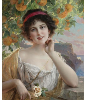 Emile Vernon : BEAUTY UNDER THE ORANGE TREE