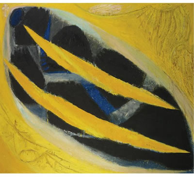 Frank Lobdell : DARK PRESENCE III (YELLOW)