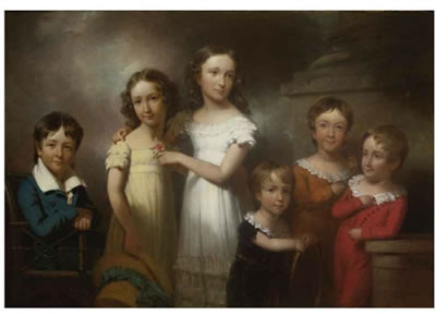 Henry Inman : THE CHILDREN OF HENRY LIVINGSTON