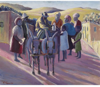 Gerard Sekoto : THE MILKMAN