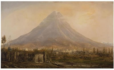 Norton Bush : VISTA DEL POPOCATEPETL DESDE CHOLULA