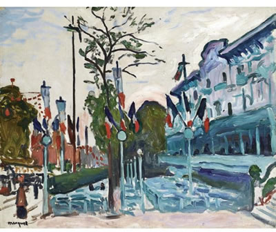 Albert Marquet : LE PAVILLON BLEU À SAINT-CLOUD