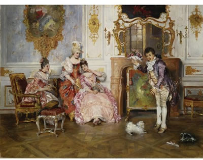 Leopold Schmutzler : THE SUITOR'S ARRIVAL