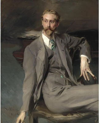 Giovanni Boldini : PORTRAIT OF THE ARTIST LAWRENCE ALEXANDER ('PETER') HARRISON