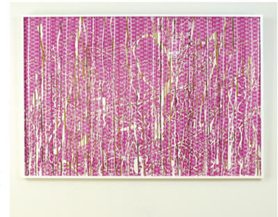 Arturo Herrera : UNTITLED (DOUBLE CASTLE/PURPLE)