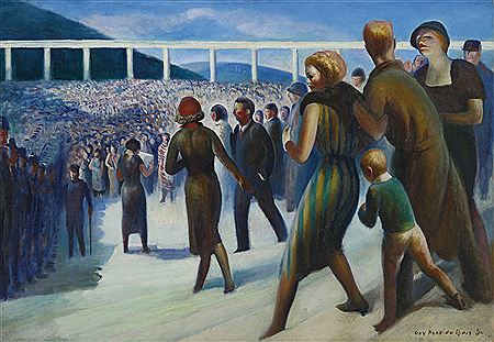 Guy Pene Du Bois : THE CROWD [SELF-PORTRAIT]