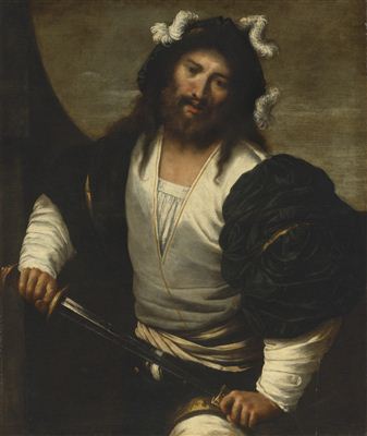 Pietro della Vecchia : MAN DRAWING A SWORD